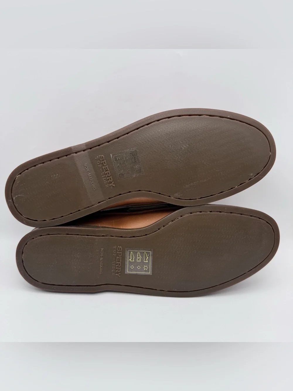 Sperry A/O 2-Eye Sahara Leather Boat Shoes Royal Brown Men 10.5 W NIB